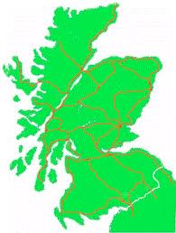 scotland map - gardens scotland